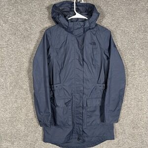 The North Face Jacket Womens Small Blue DryVent Waterproof Hooded Parka Coat